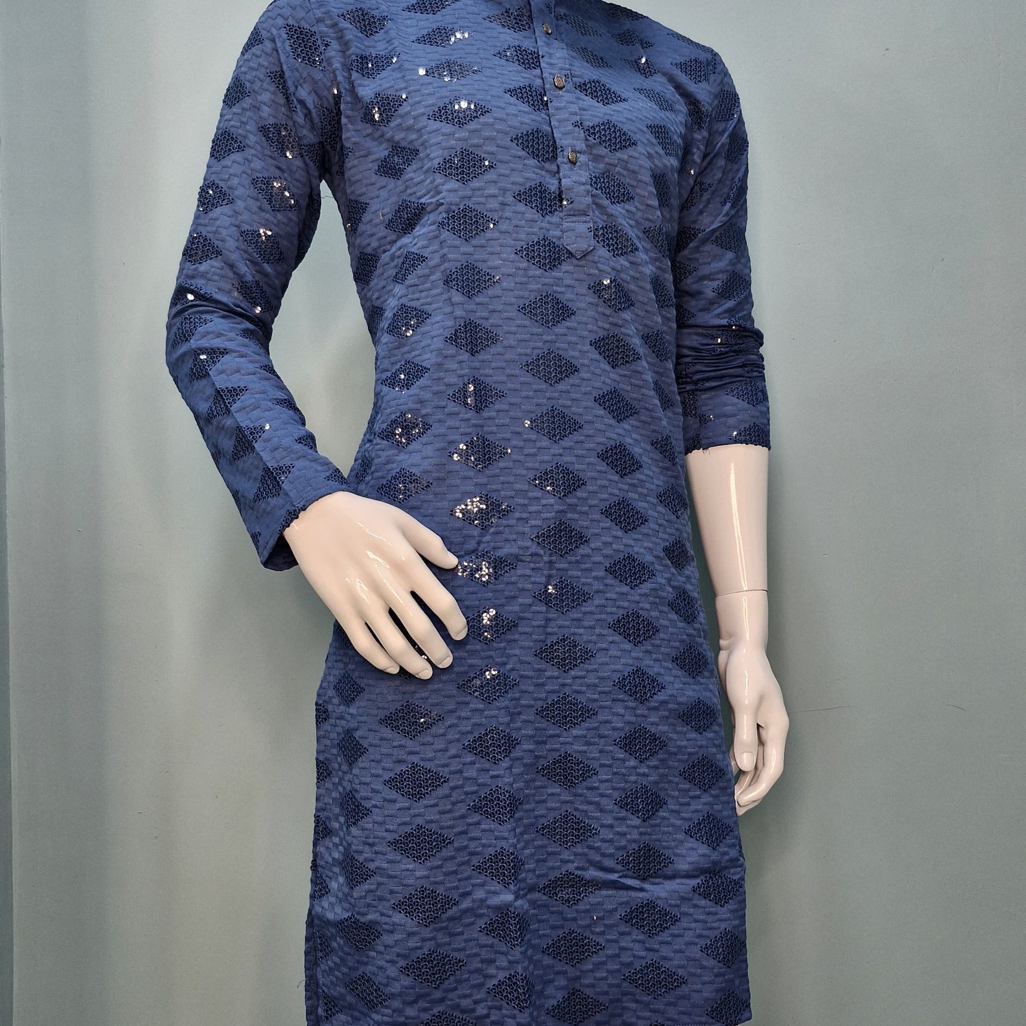 Ethnic Motifs Sequinned Kurta (2727)