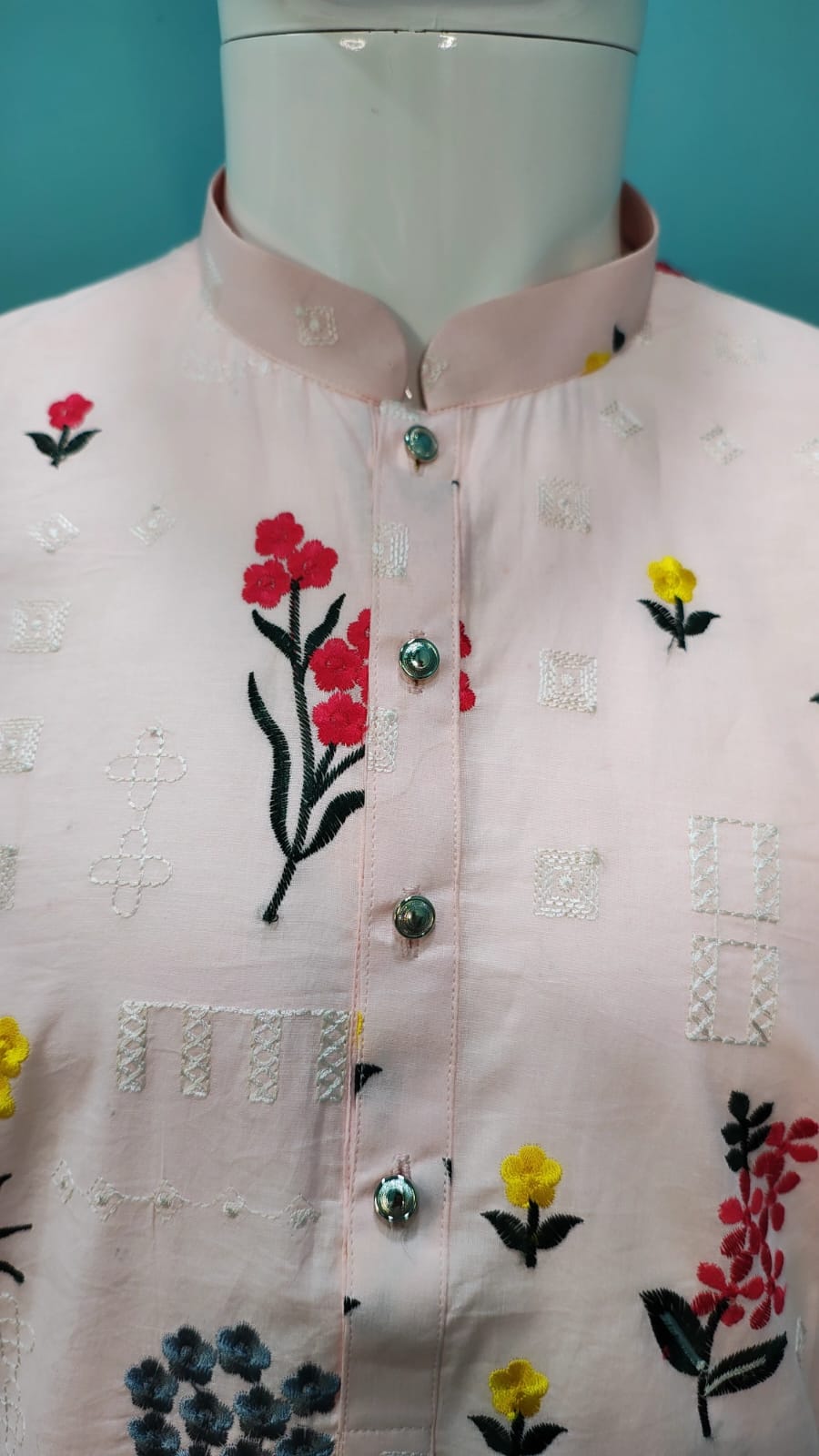 Mens Thread Work Kurta Set (10068)