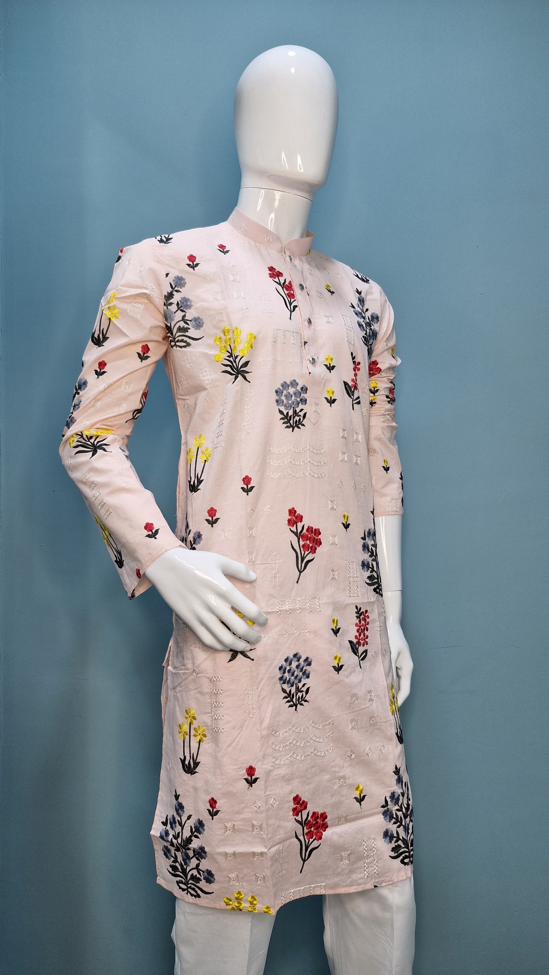 Mens Thread Work Kurta Set (10068)