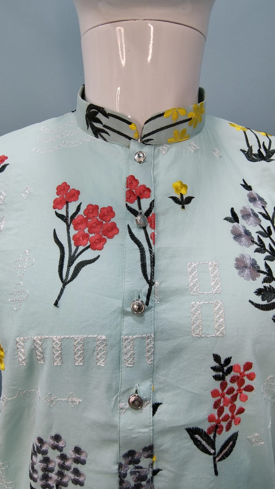 Mens Thread Work Kurta Set (10068)