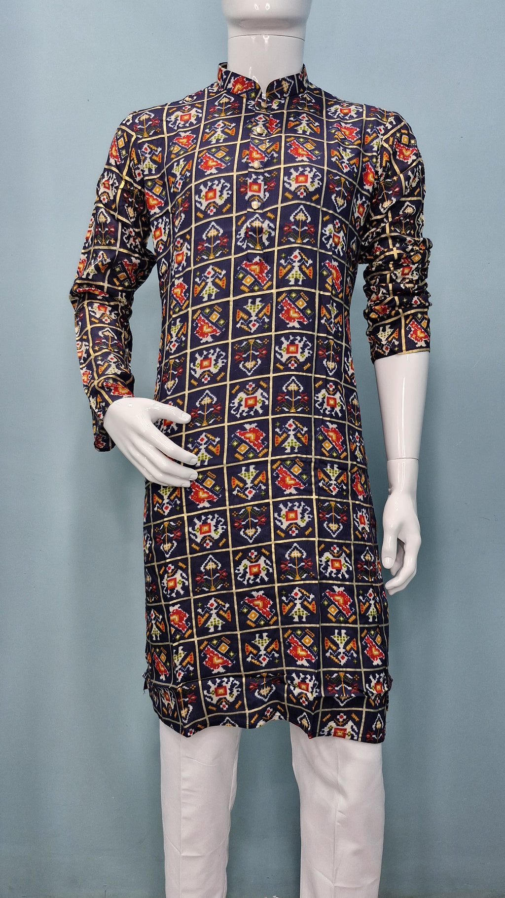 Men's Patoda Print Multicolourd Kurta(2409)