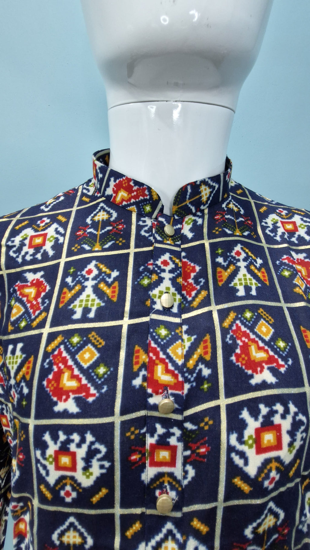 Men's Patoda Print Multicolourd Kurta(2409)