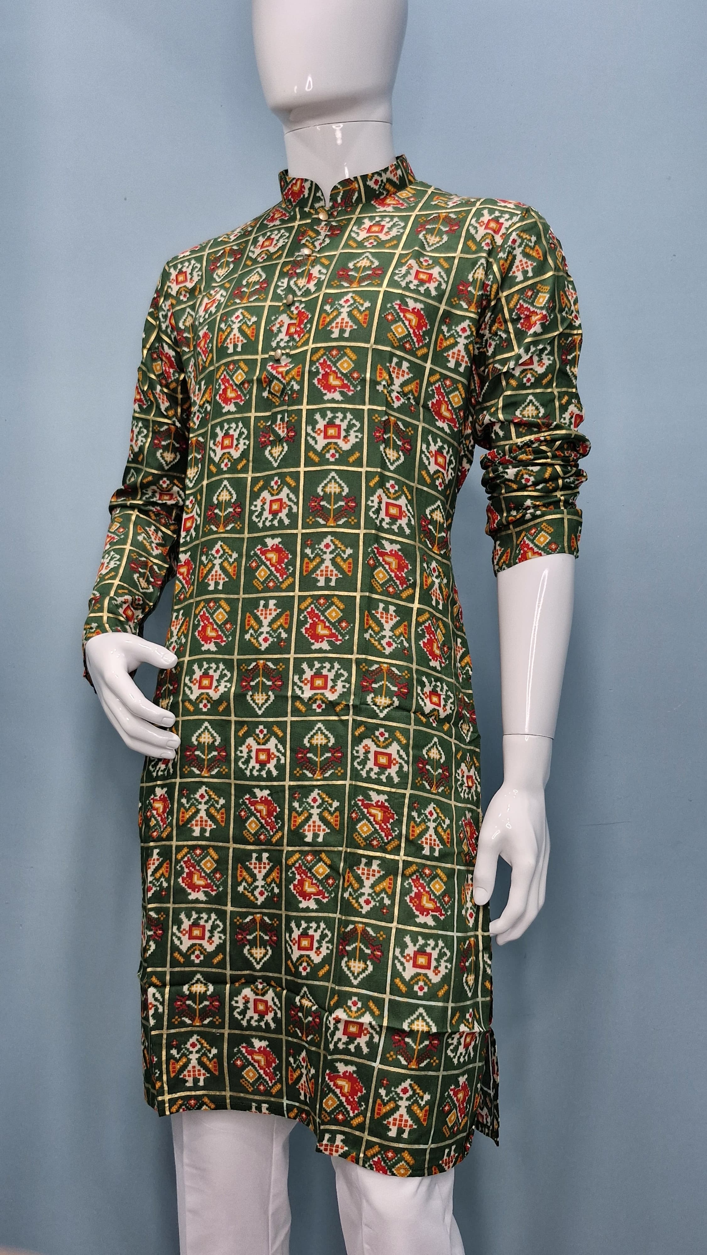 Men's Patoda Print Multicolourd Kurta(2409)