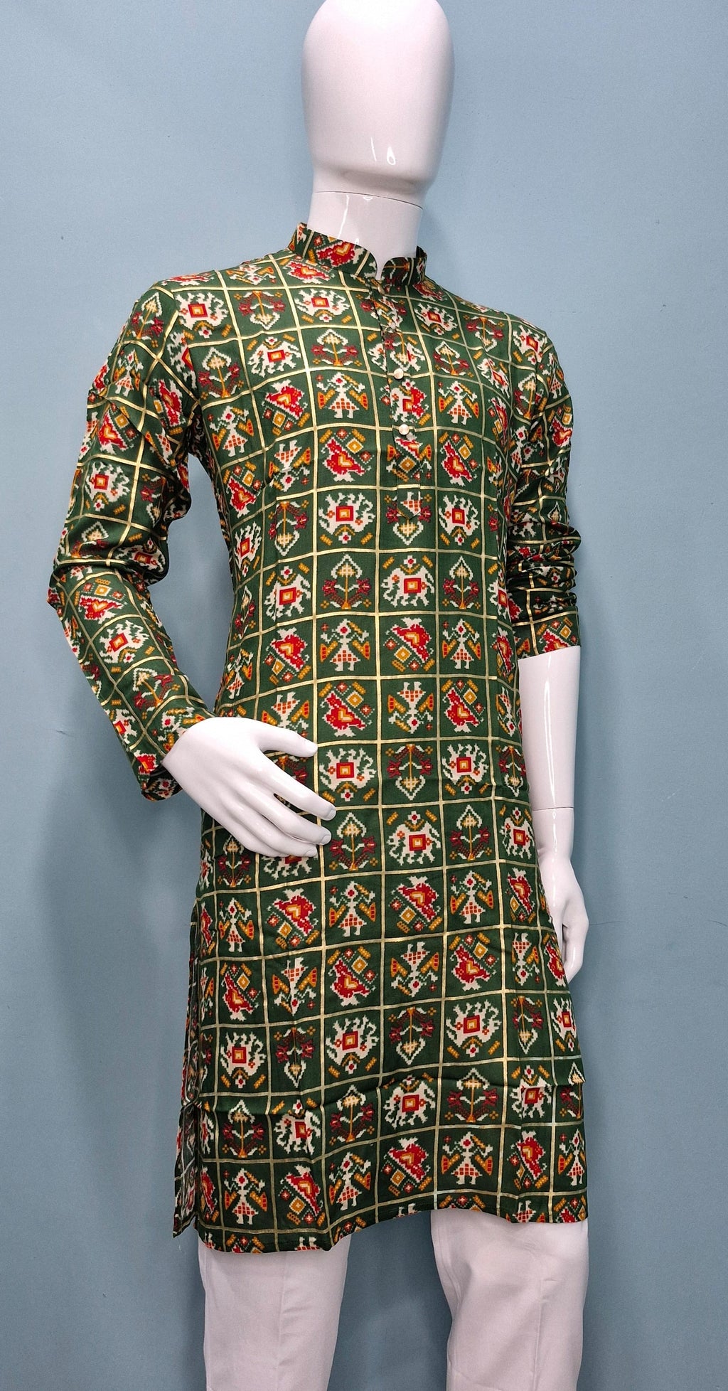 Men's Patoda Print Multicolourd Kurta(2409)