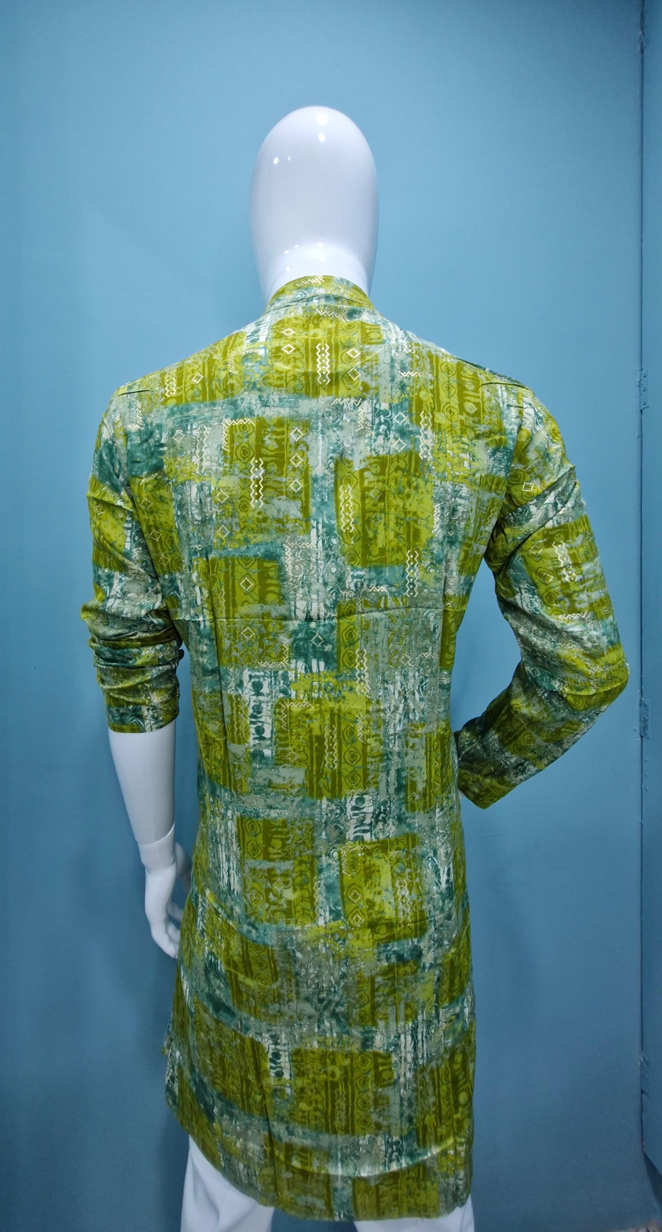 Abstract Green Casual Kurta  (2015)