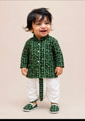 The Emerald Ikat Dhoti Set for Little baby(6204)