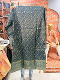 Multi-Color Grid Kurta with Zari Border