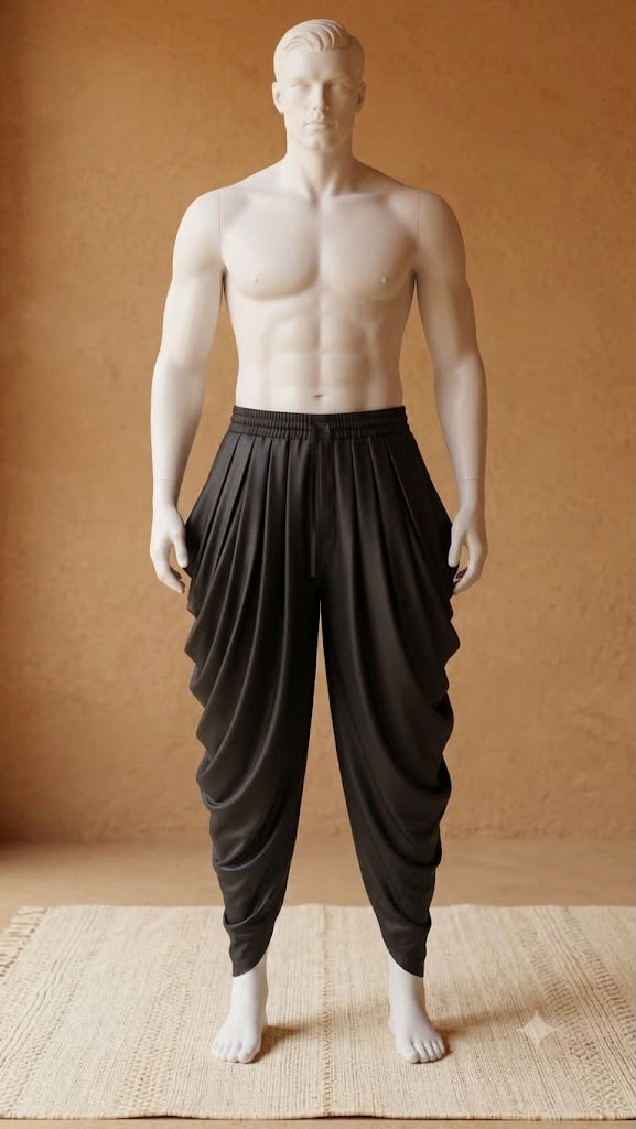 Cowl-Drape Dhoti Pants(6666)
