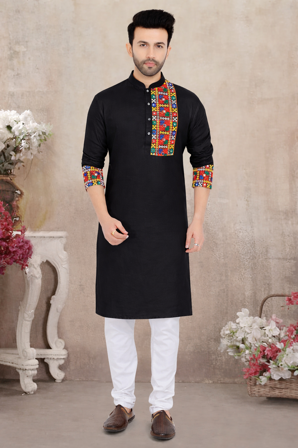 Stylish Kutchi Traditional Men's Kurta(4052)