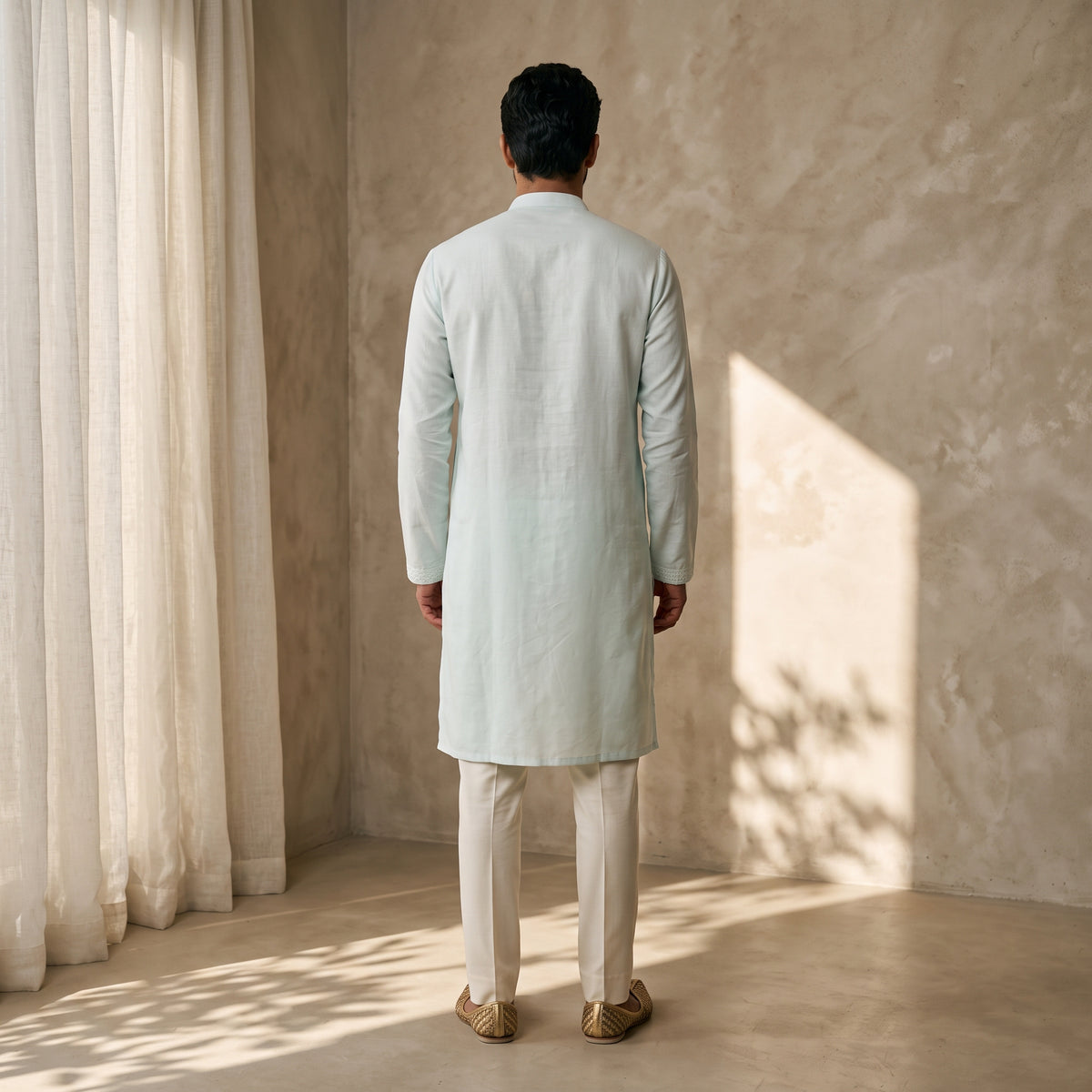 Elegant sequence Textured Kurta Set for Men (Junior)