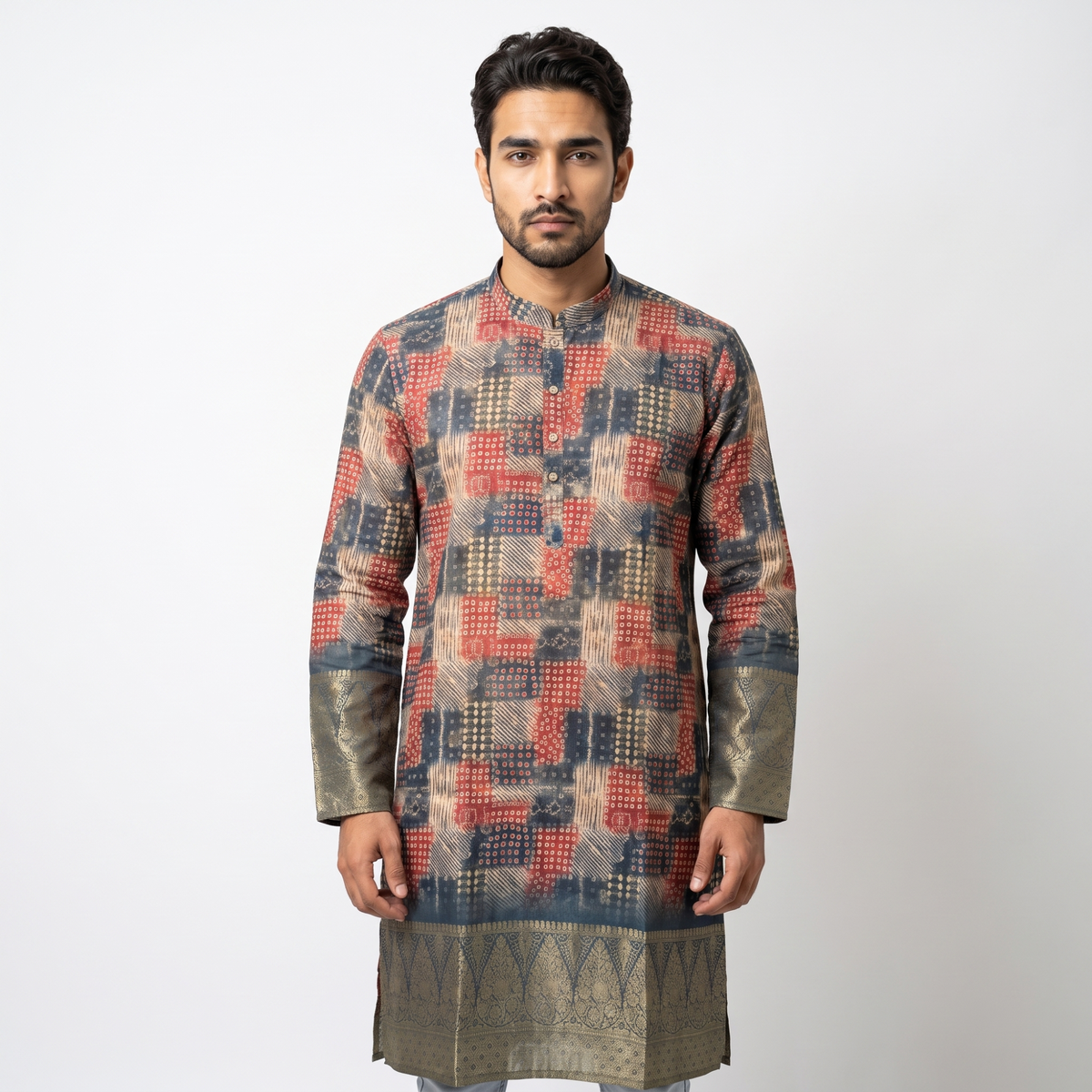 Peacock Blue Ethnic Kurta(50054)