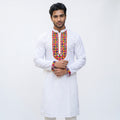Kutch Designer Kurta with Multicolour Embroidered Detailing for Men(8584)