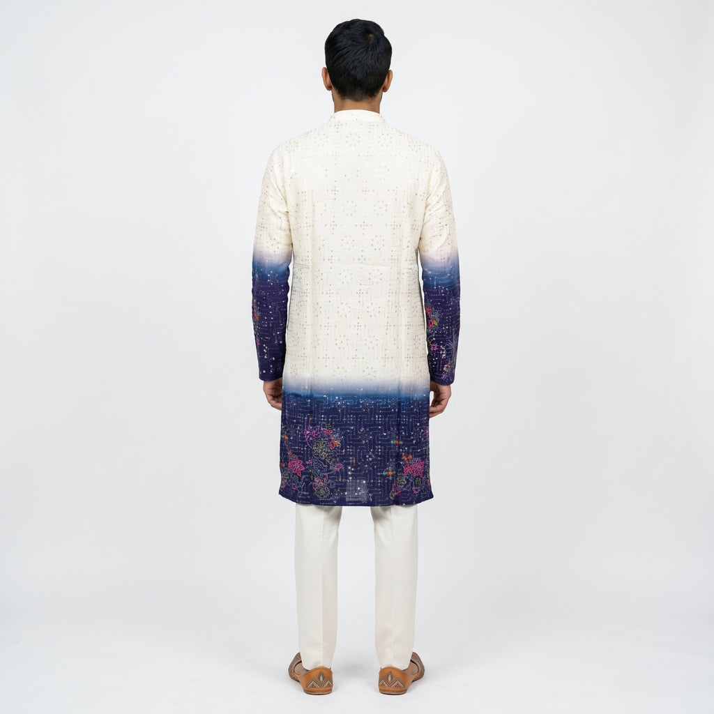 Shaded Ombre Designer Kurta for Men(10355)