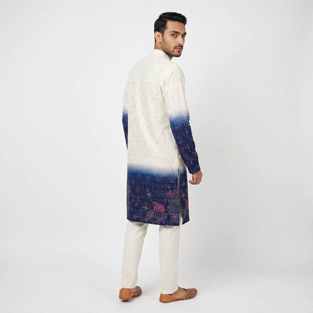 Shaded Ombre Designer Kurta for Men(10355)