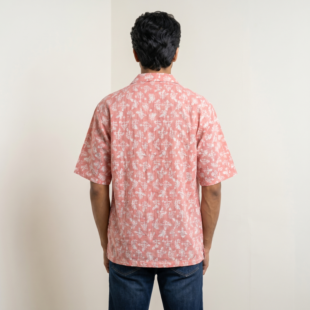 Blush Bloom Designer Cotton Shirt (1131)