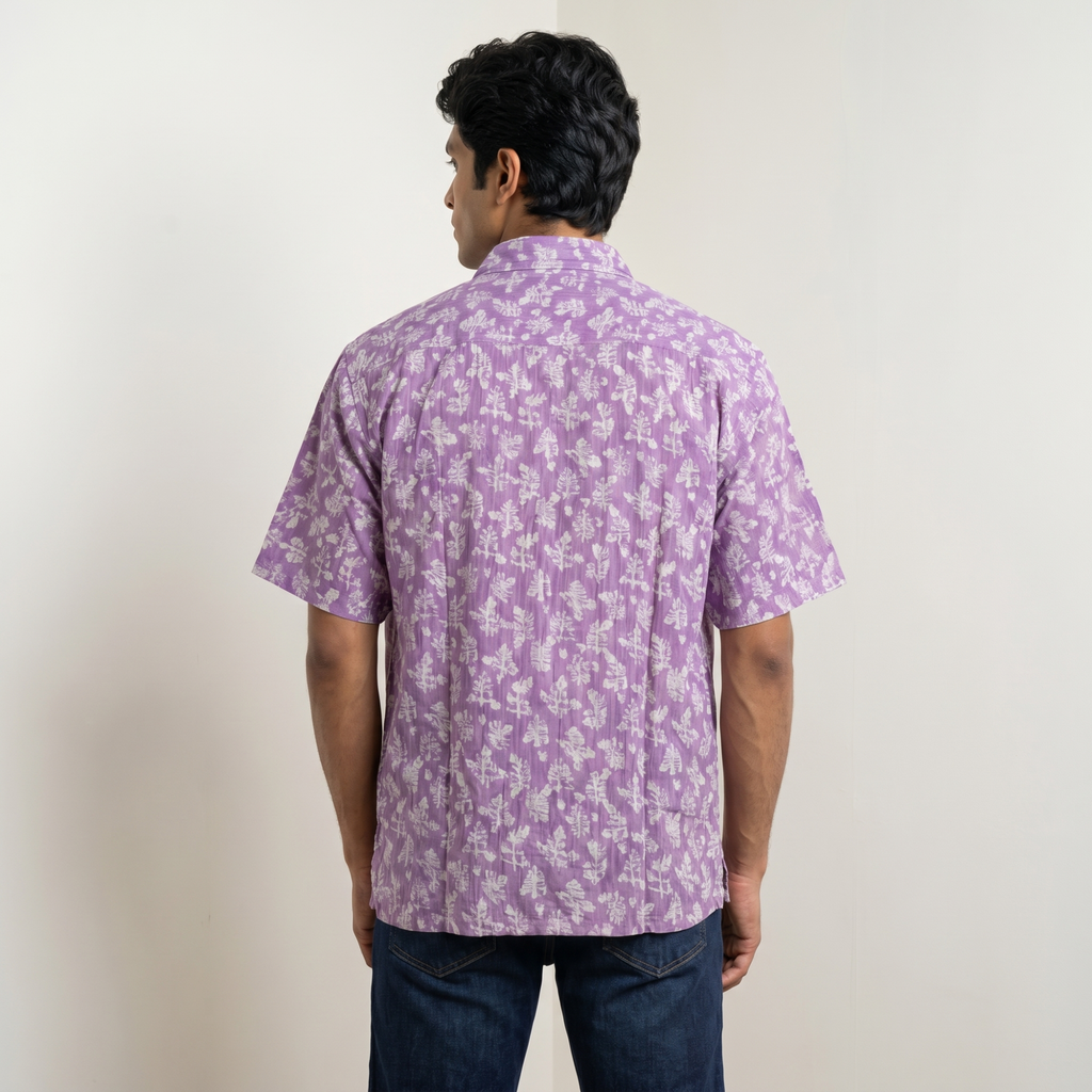 Lavender Mist Designer Cotton Shirt (1131)