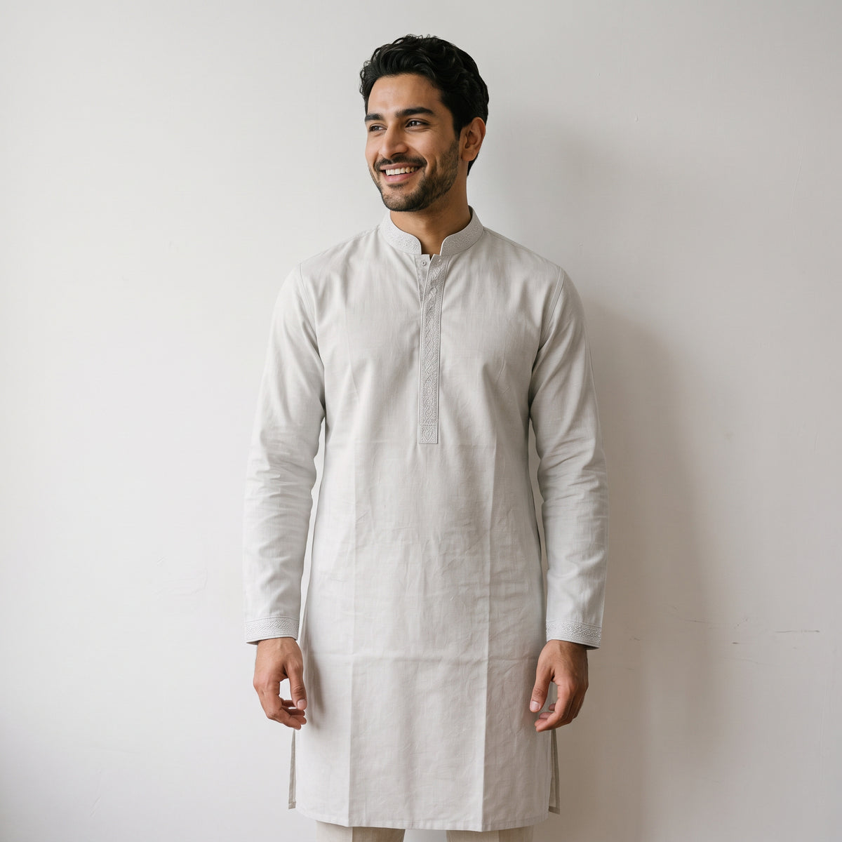 Elegant sequence Textured Kurta Set for Men (Junior)