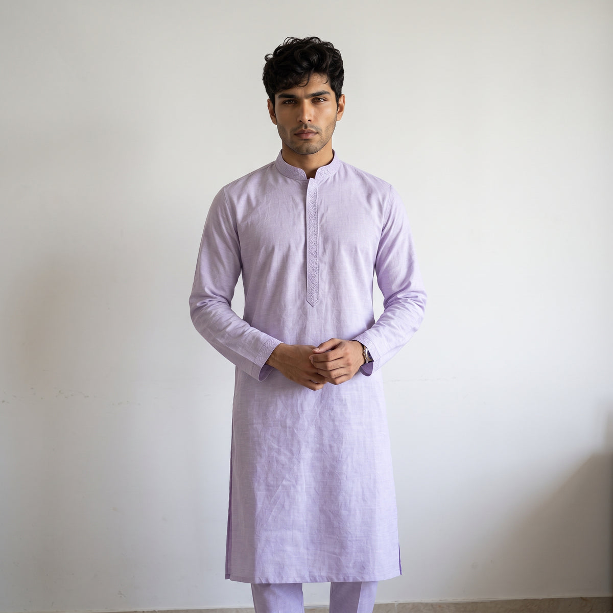 Elegant sequence Textured Kurta Set for Men (Junior)