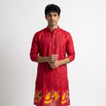 The Crimson Motif Kurta Set(1252)