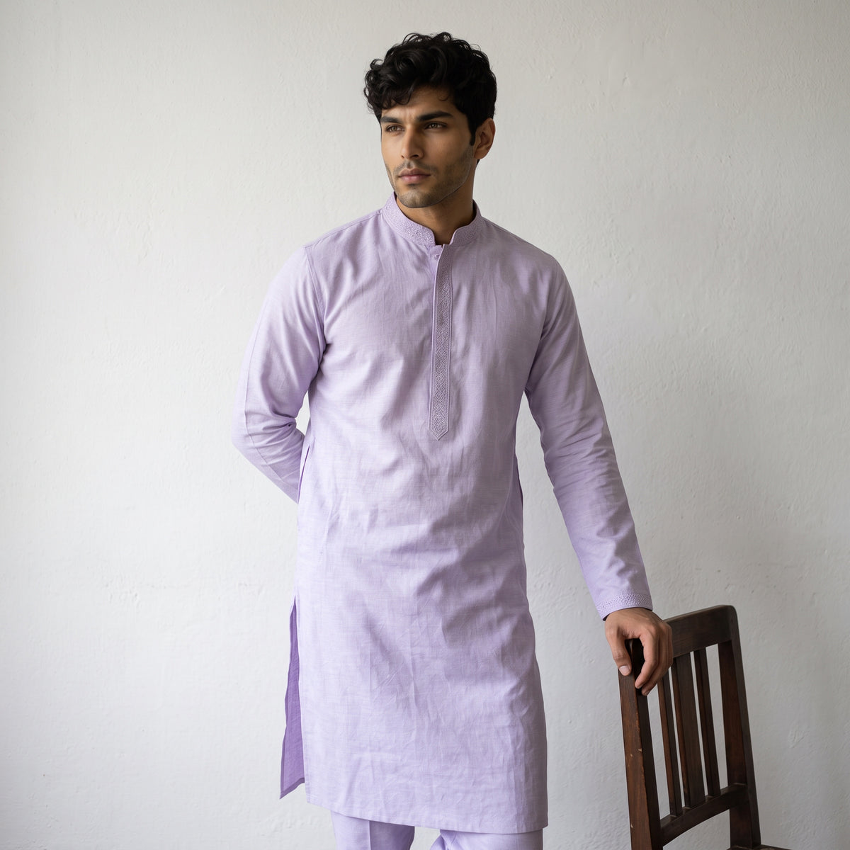 Elegant sequence Textured Kurta Set for Men (Junior)
