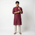 Classic Deep Maroon Straight Kurta(1923)