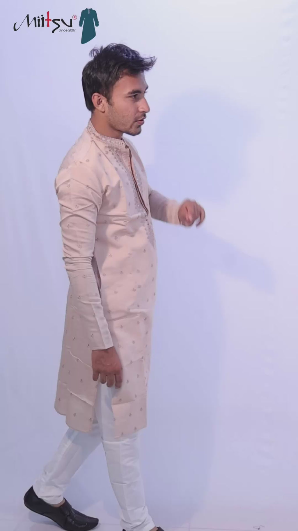 Blush Royale Mirror-Work Kurta
Set (7370)