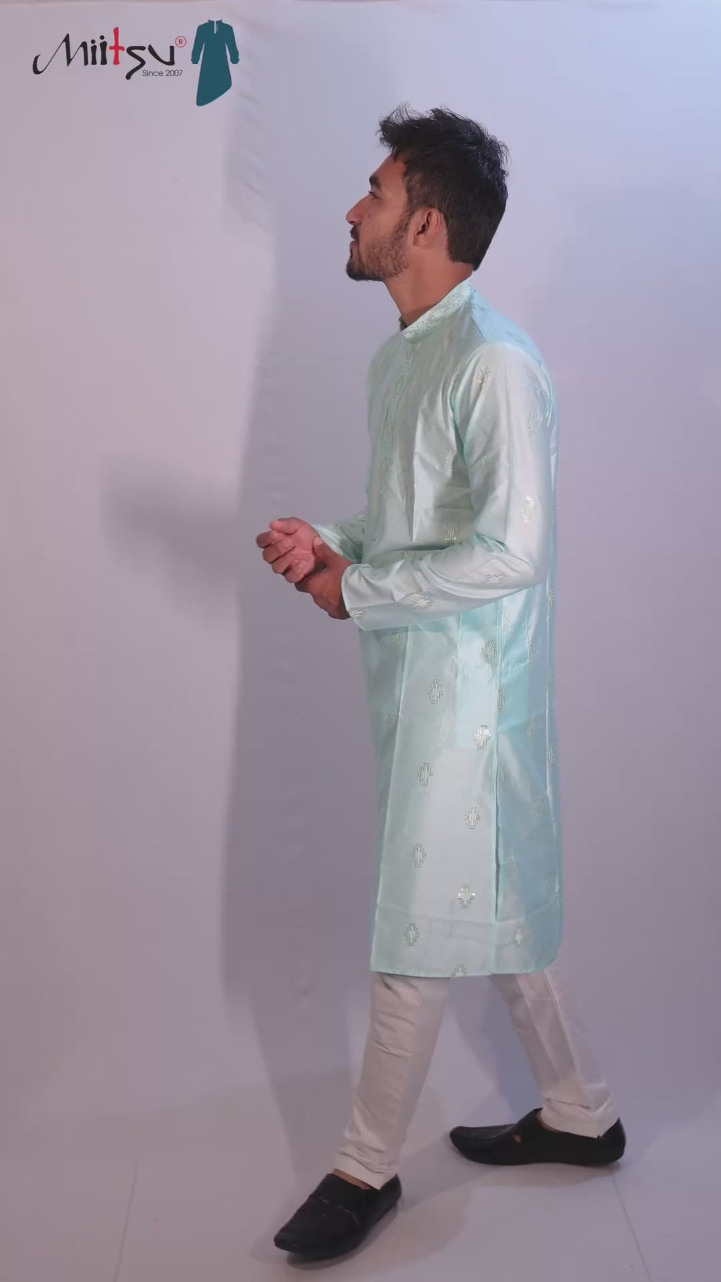 Aqua Shine Lilen Kurta Set (10085)