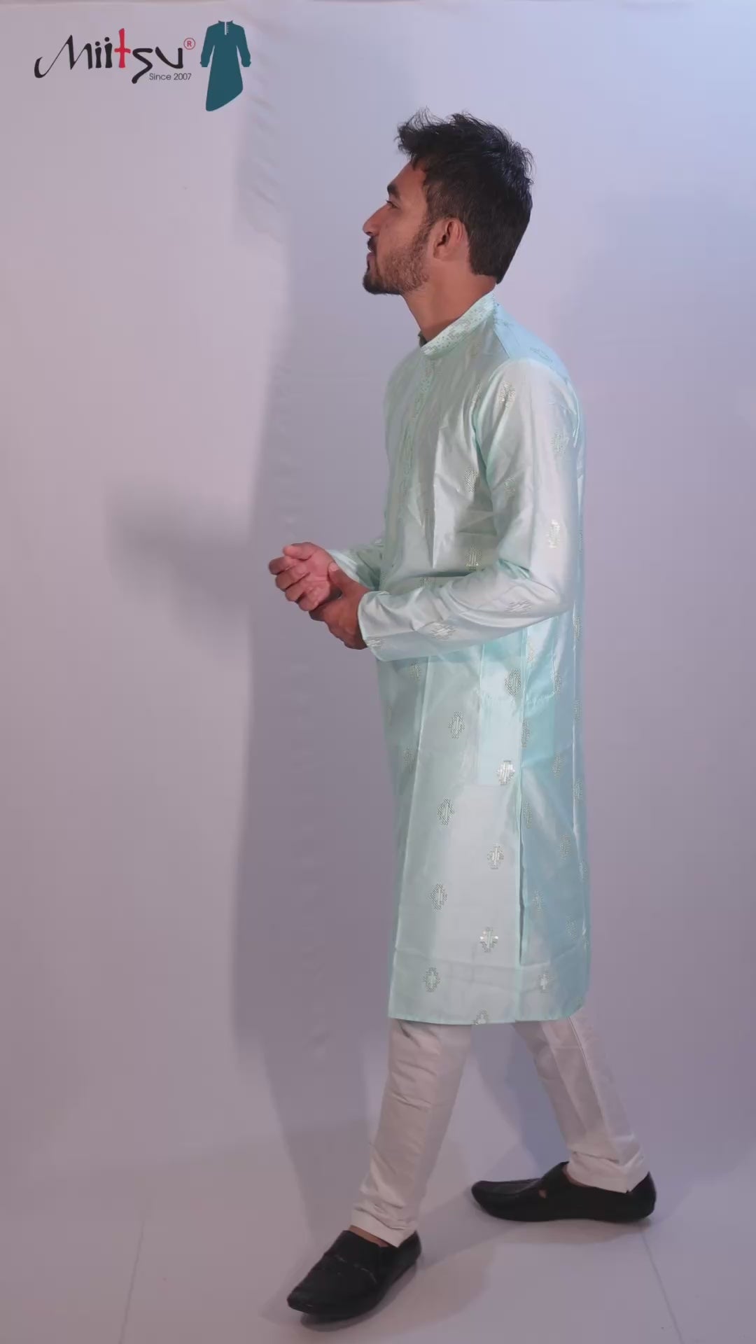 Aqua Shine Lilen Kurta Set (10085)