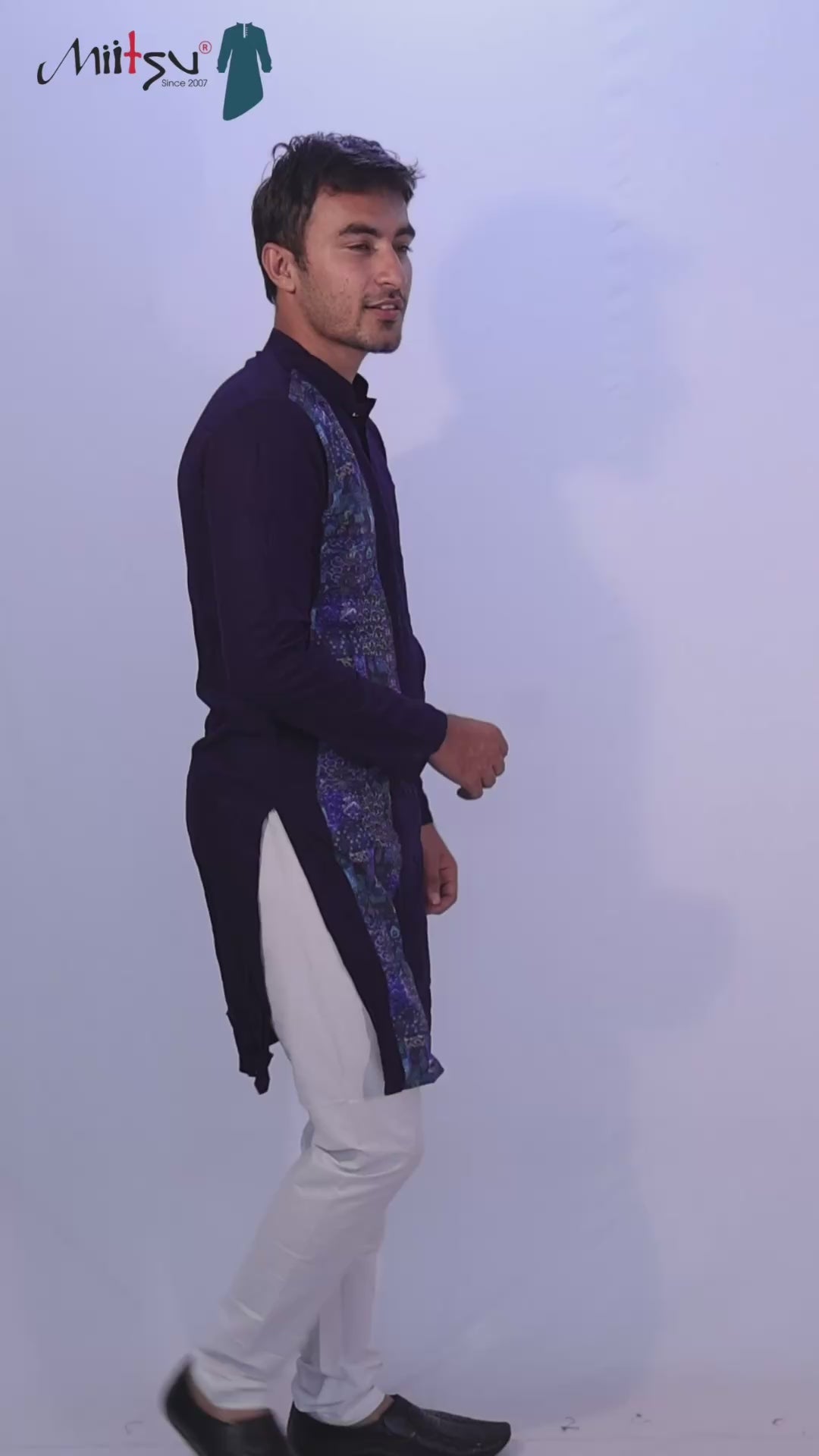 Midnight Mosaic Cotton Kurta (5050)