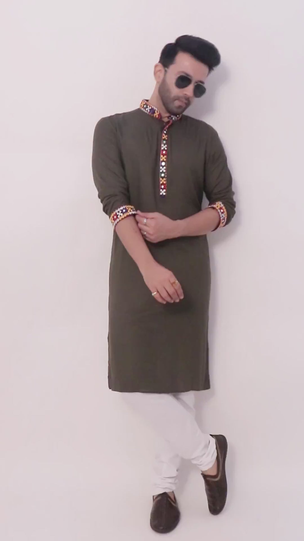 Men's Kutchi Traditional Kurta - A Stylish Ensemble(4051)