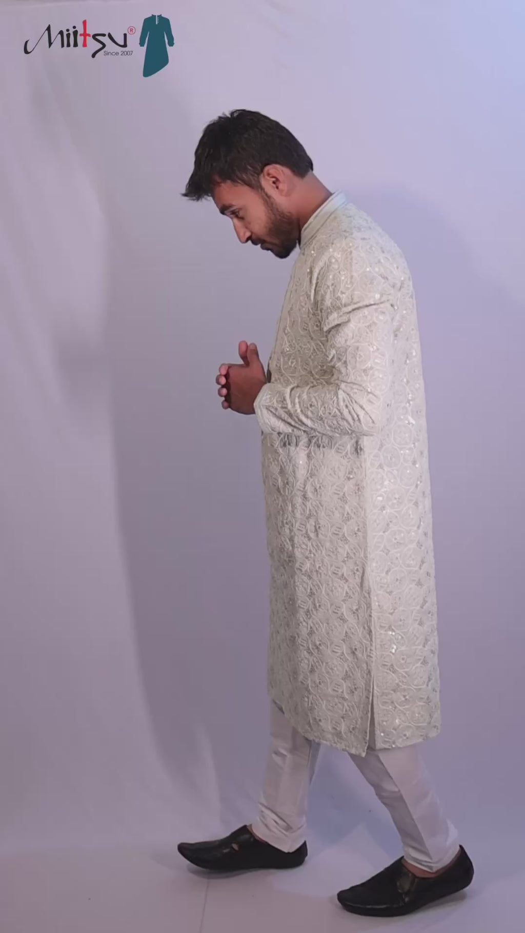 Pastel Royale Kurta Set – Timeless Grandeur(1214)