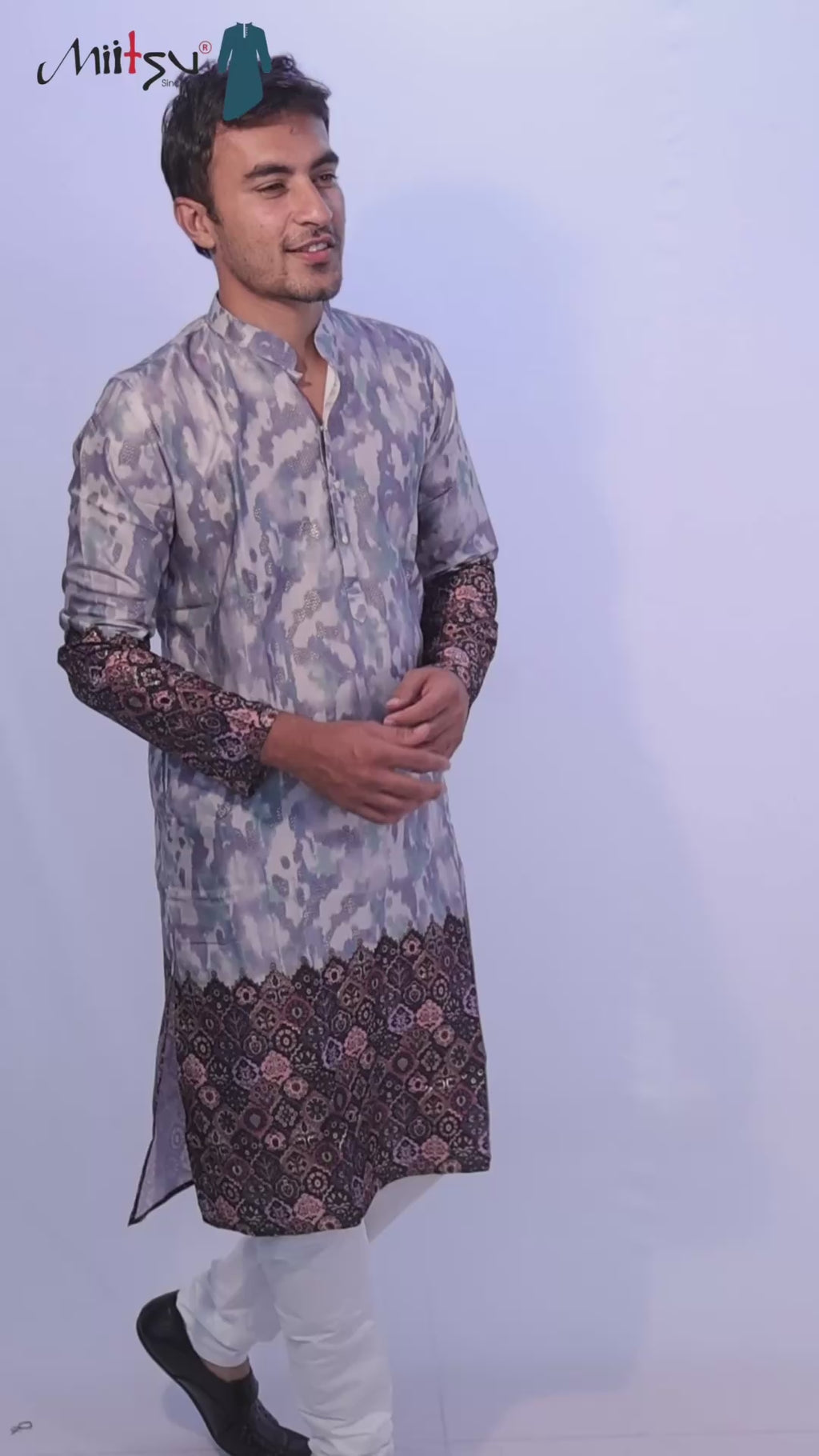Royal Fusion Ikat Kurta Set (50063)