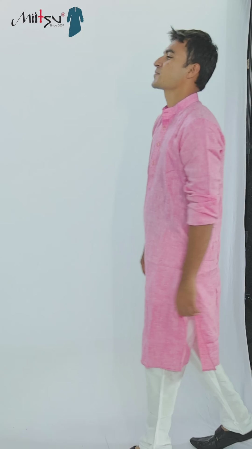 Rose Blush Lilen Kurta (LL01)