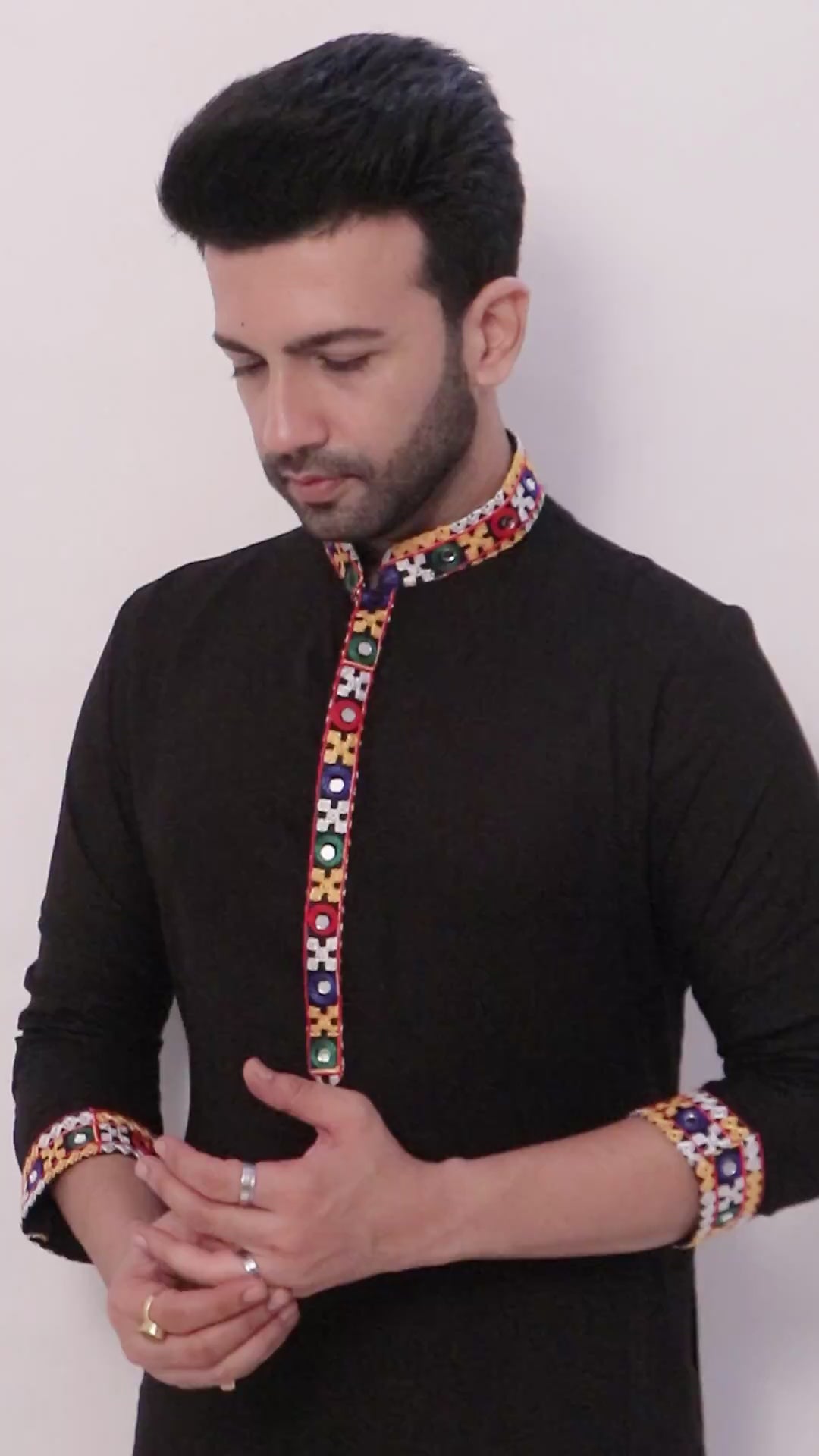 Men's Kutchi Traditional Kurta - A Stylish Ensemble(4051)