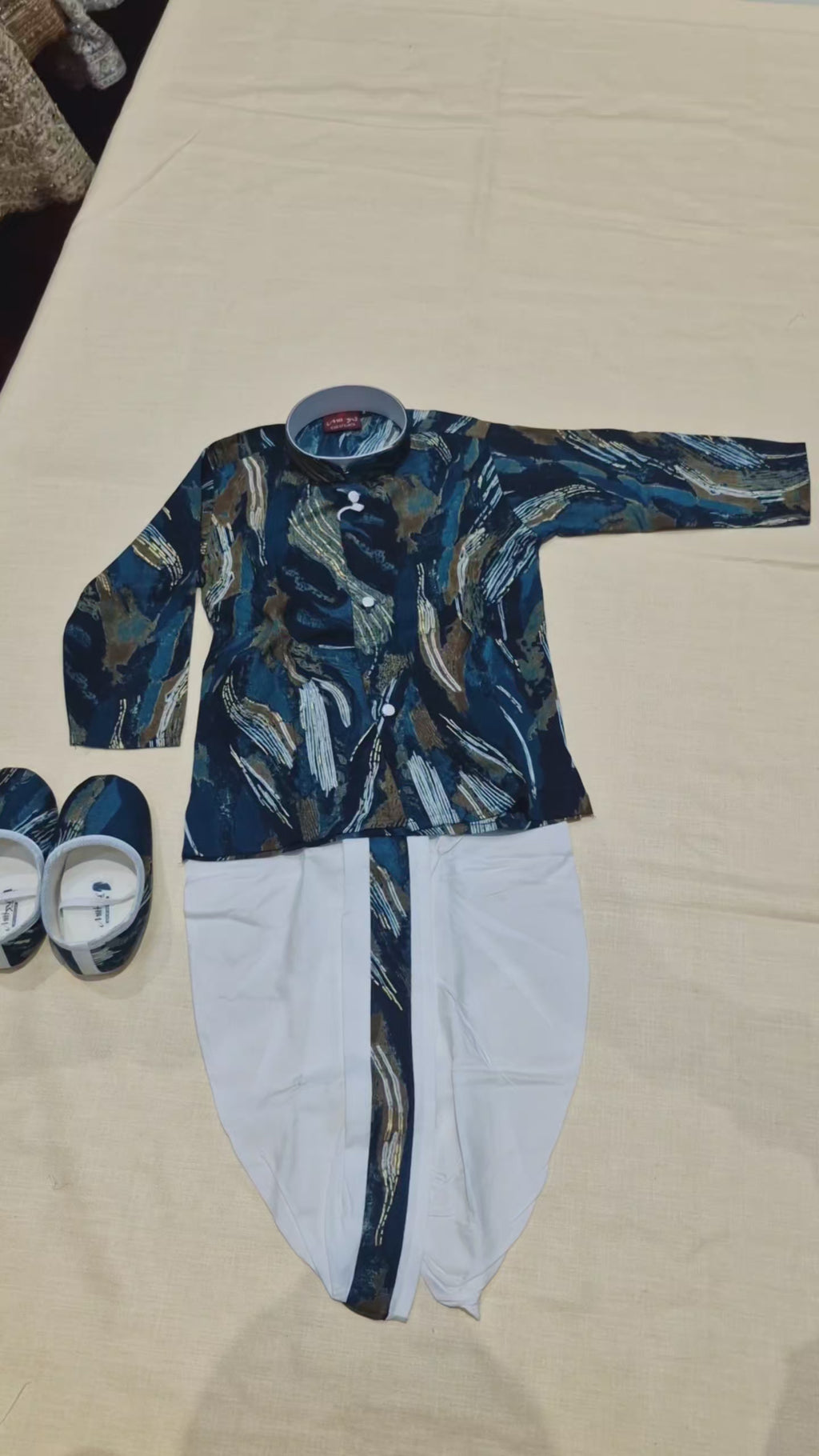 Little Prince Printed Kurta & Dhoti Set(7194)