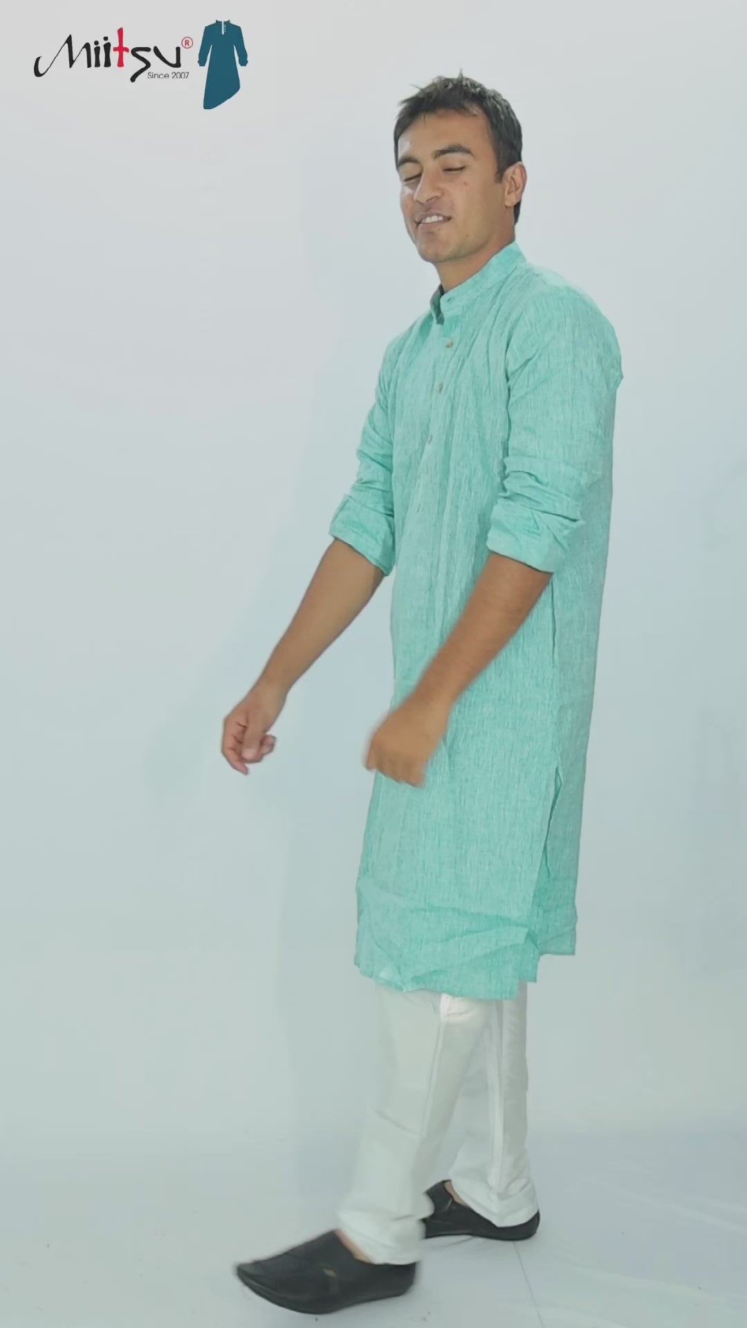Aqua Calm Lilen Kurta (LL101)