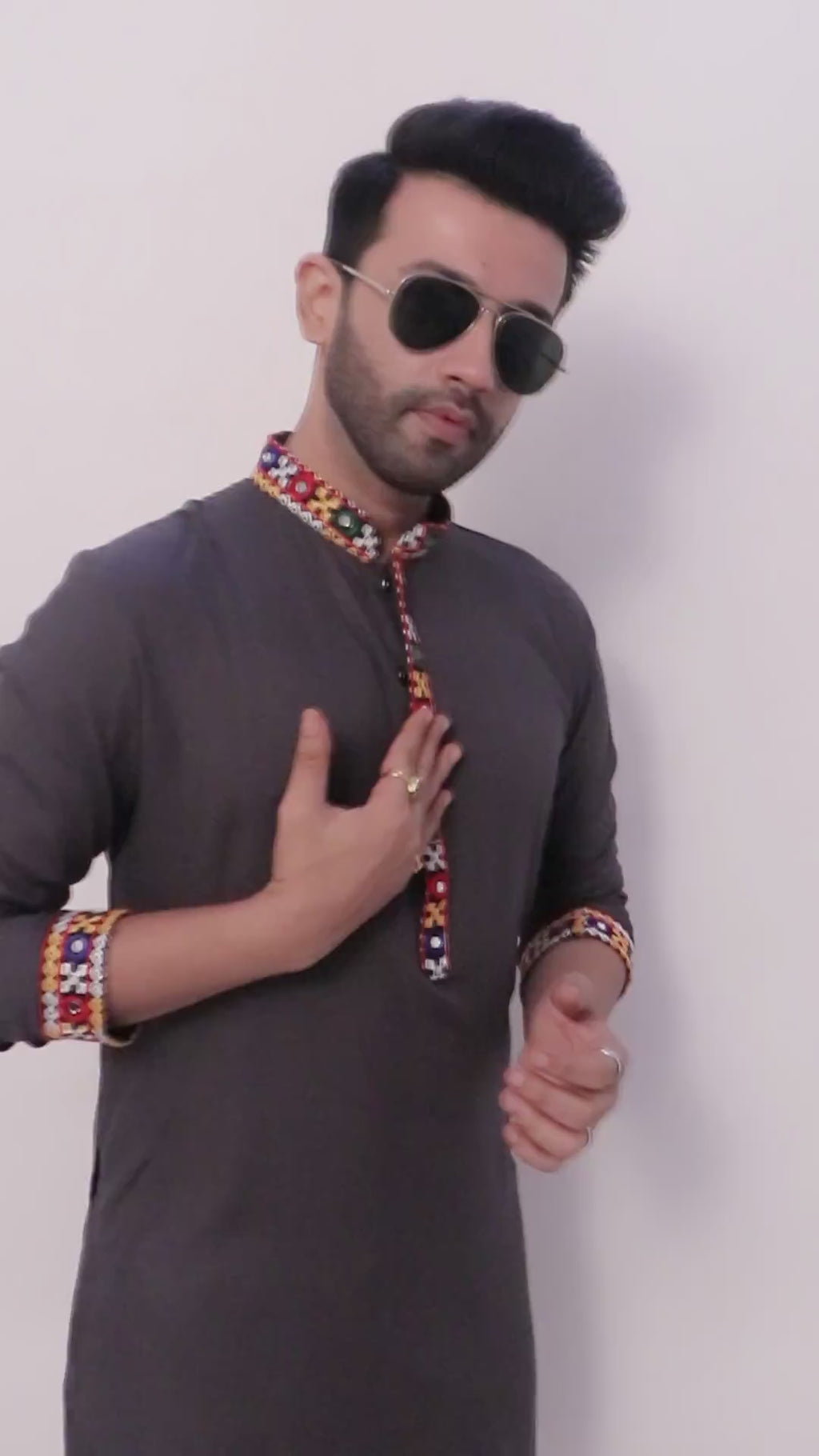 Men's Kutchi Traditional Kurta - A Stylish Ensemble(4051)