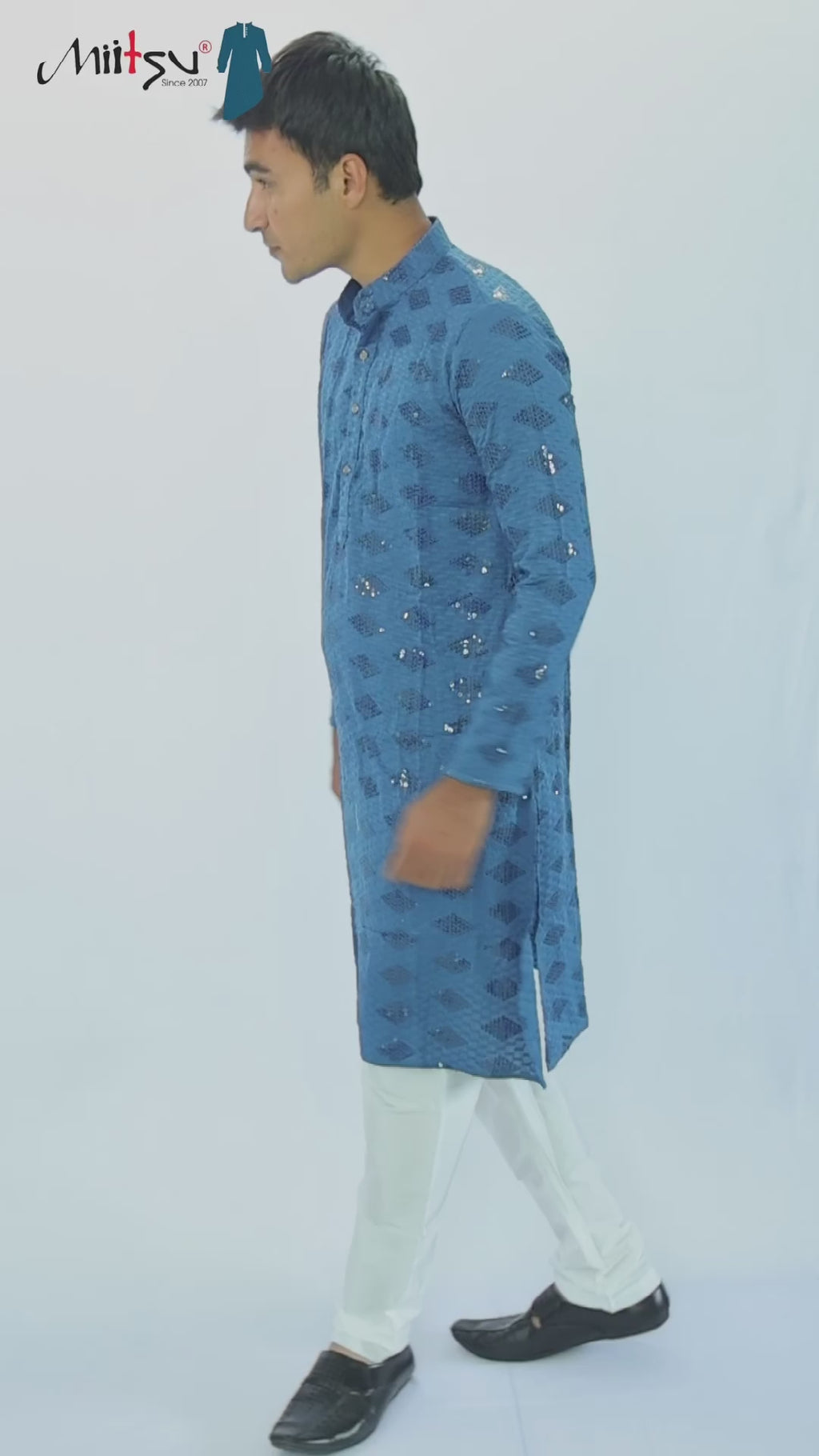 Ethnic Motifs Sequinned Kurta (2727)