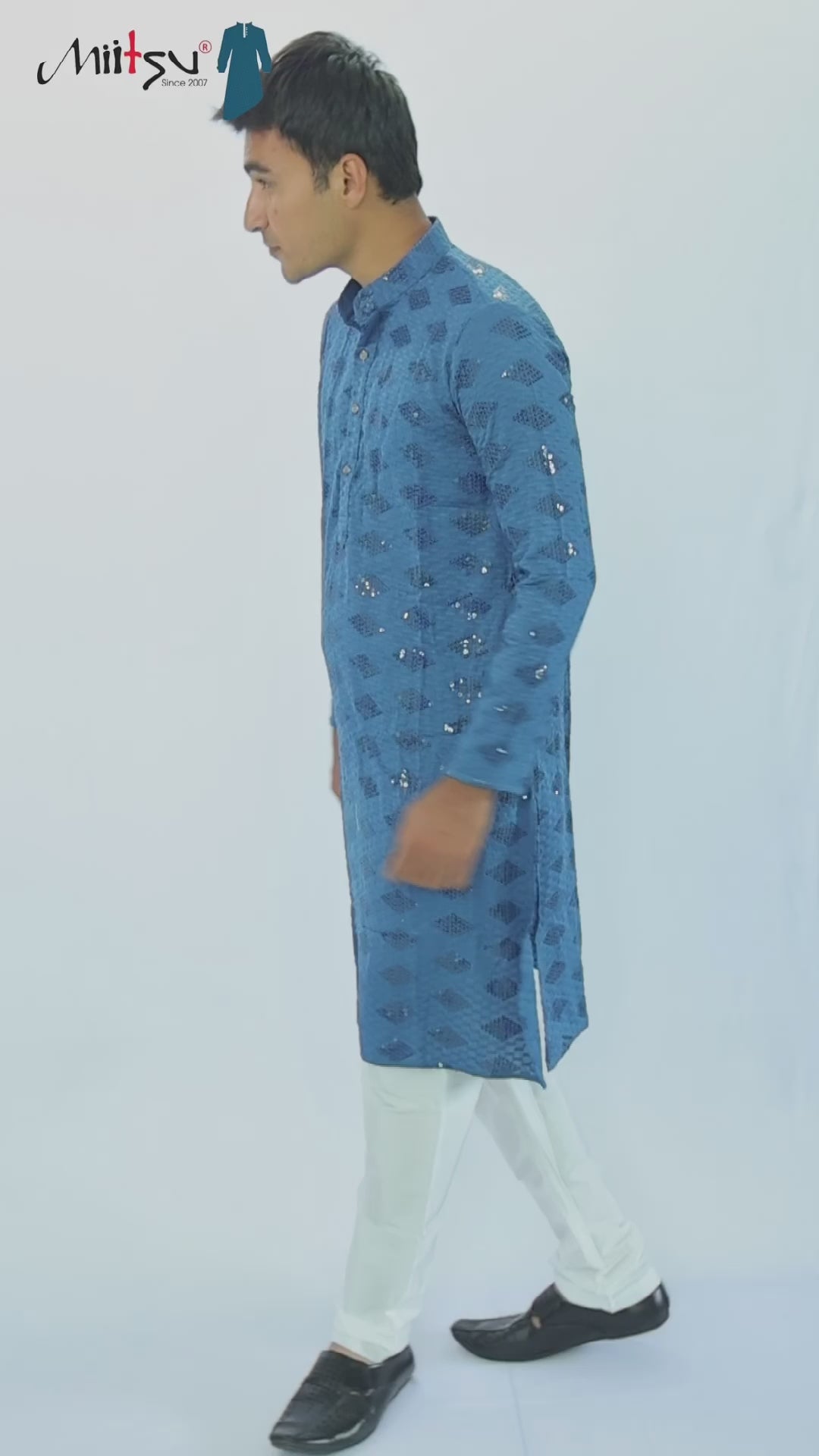 Ethnic Motifs Sequinned Kurta (2727)