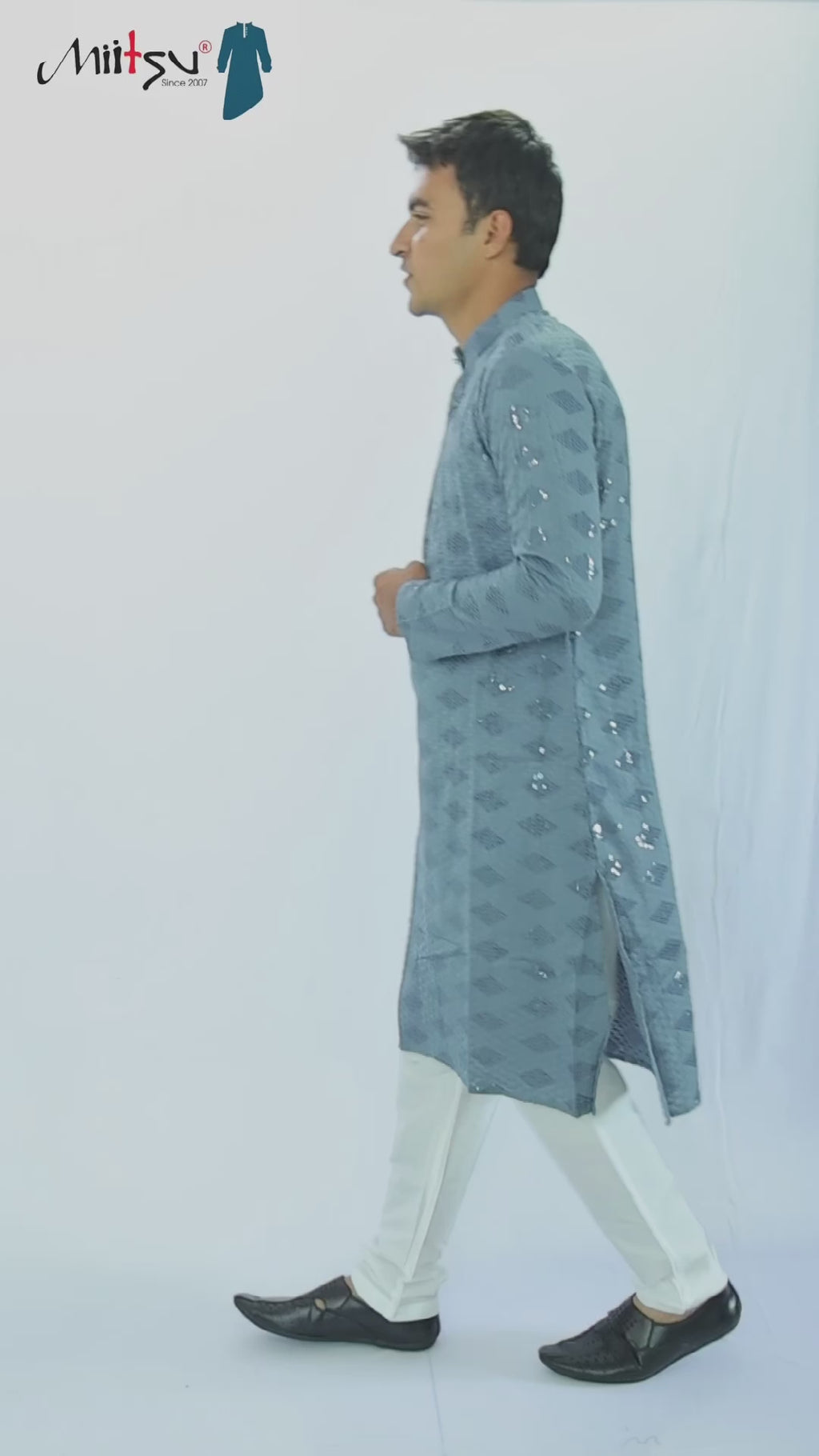 Ethnic Motifs Sequinned Kurta (2727)