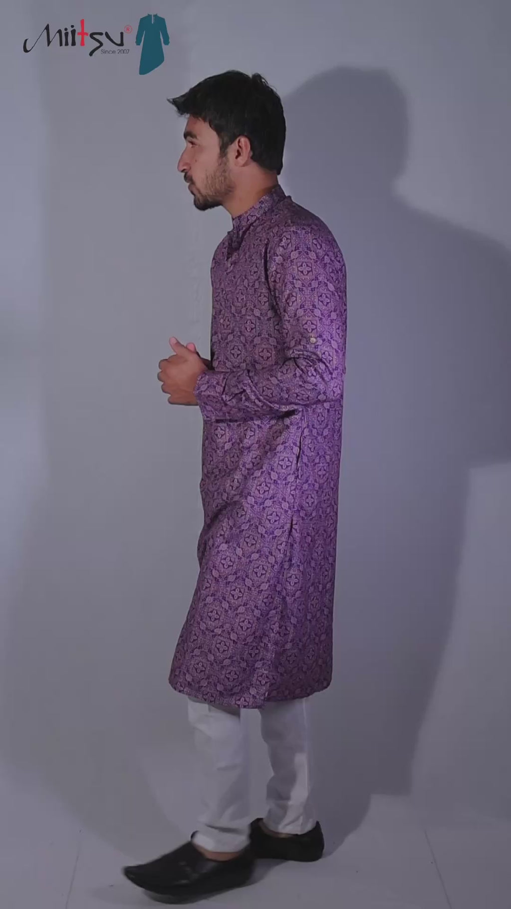 Regal Purple Heritage Kurta (8989)
