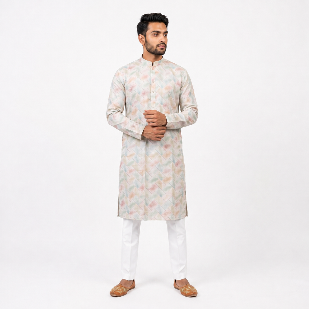 Pastel Prism Kurta (19977)