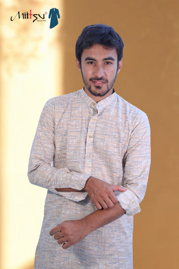 Subtle Weave Printed Kurta
Set (7979)