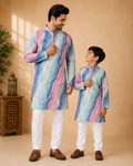 Rich Premium Pastel Designer Print Kurta (6082)