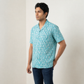 Azure Heritage Designer Cotton Shirt (1131)
