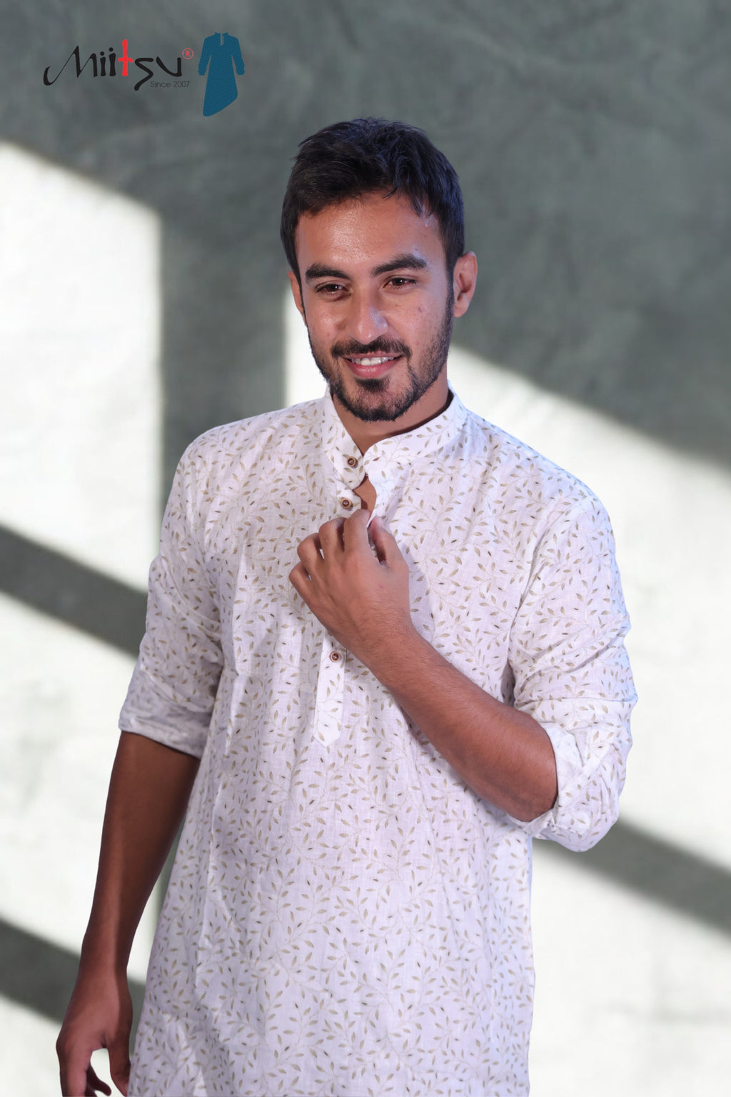 Ivory Breeze Printed Lilen Kurta(7802)