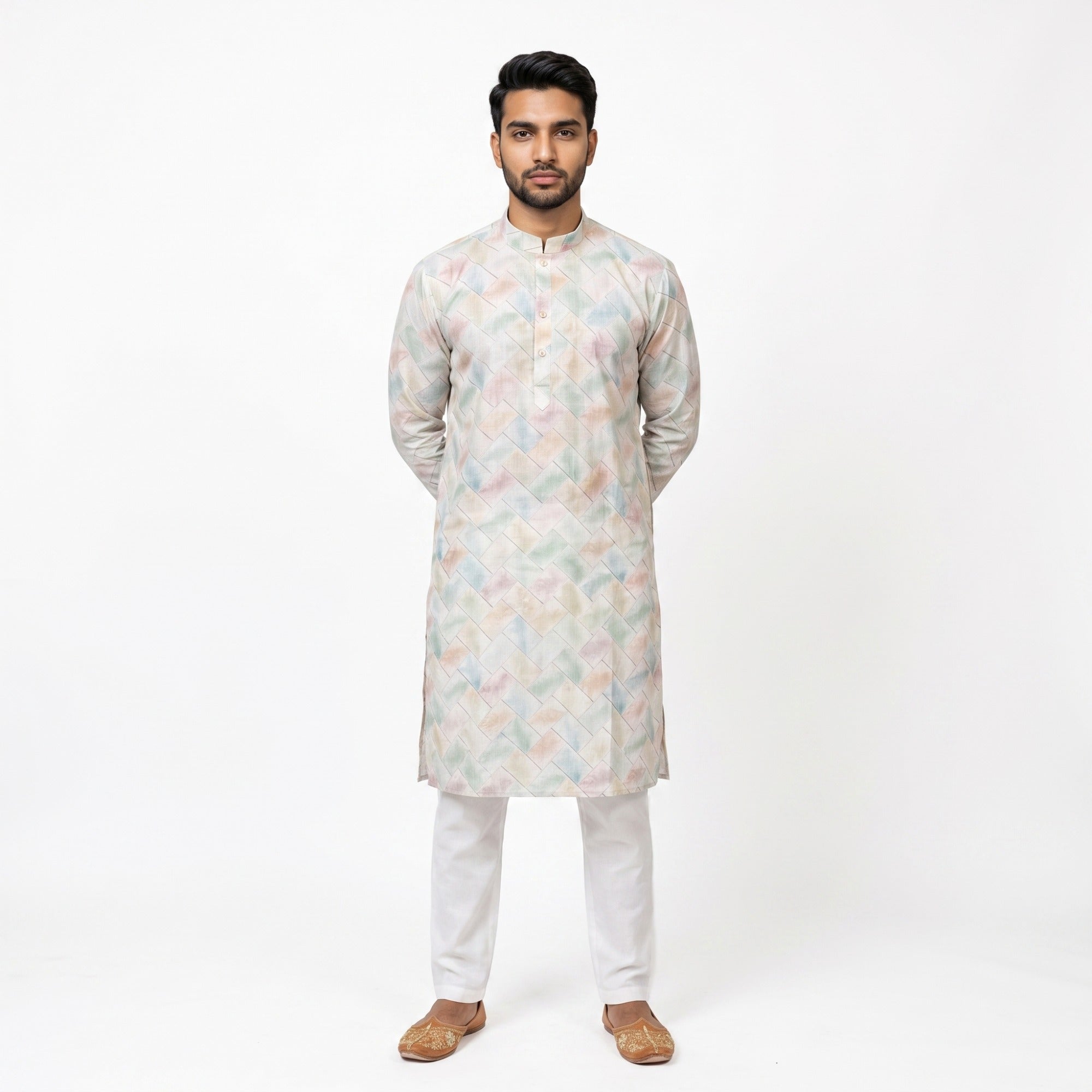 Pastel Prism Kurta (19977)