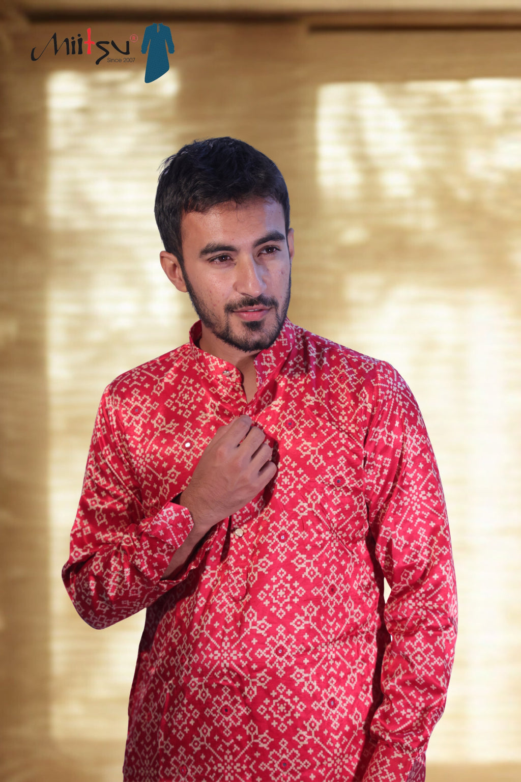 Subtle  Printed Kurta with Modern Detailing (2782)